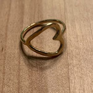 Adina Reyter gold heart ring